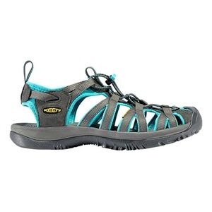 Keen Whisper Sandal Teal Black Waterproof Elastic Strap Women’s Size 10